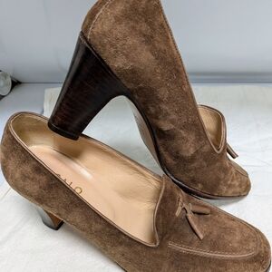 Galo Italian Vintage Suede Women's Pumps